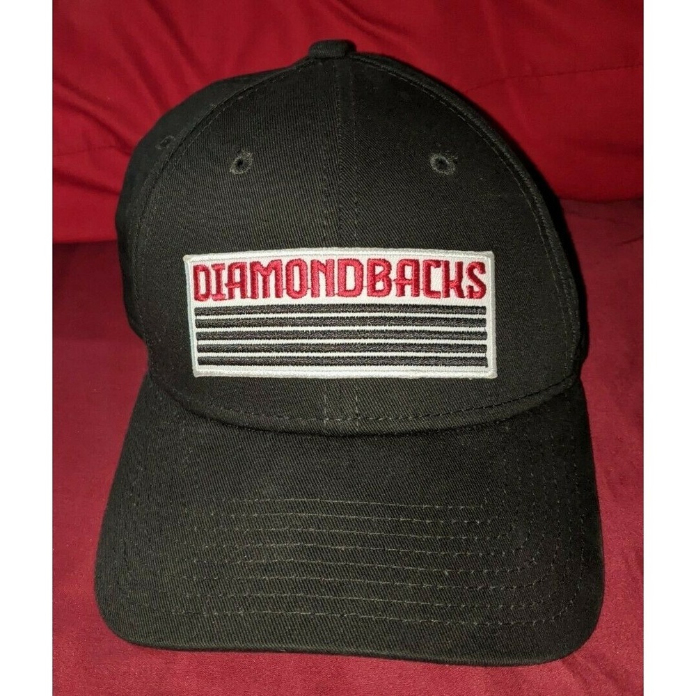 Arizona Diamondbacks New Era 9Forty Strapback Hat Cap MLB Black & White Patch